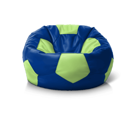 Крісло м''яч Blue + Light Green' — безкаркасне крісло для читання й кіно, комфорт у будь-якій кімнаті.